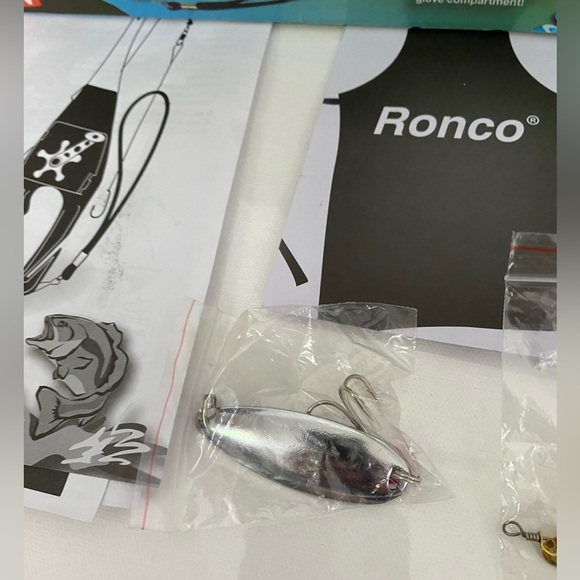 FISHING NIB Ronco Spin Casting Pocket Fisherman Glove Compartment As Seen On TV - Picture 6 of 14